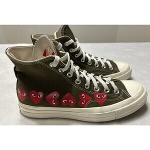 Converse Chuck Taylor Men’s Size 8 X Comme Des Garcons Olive Canvas Sneakers
